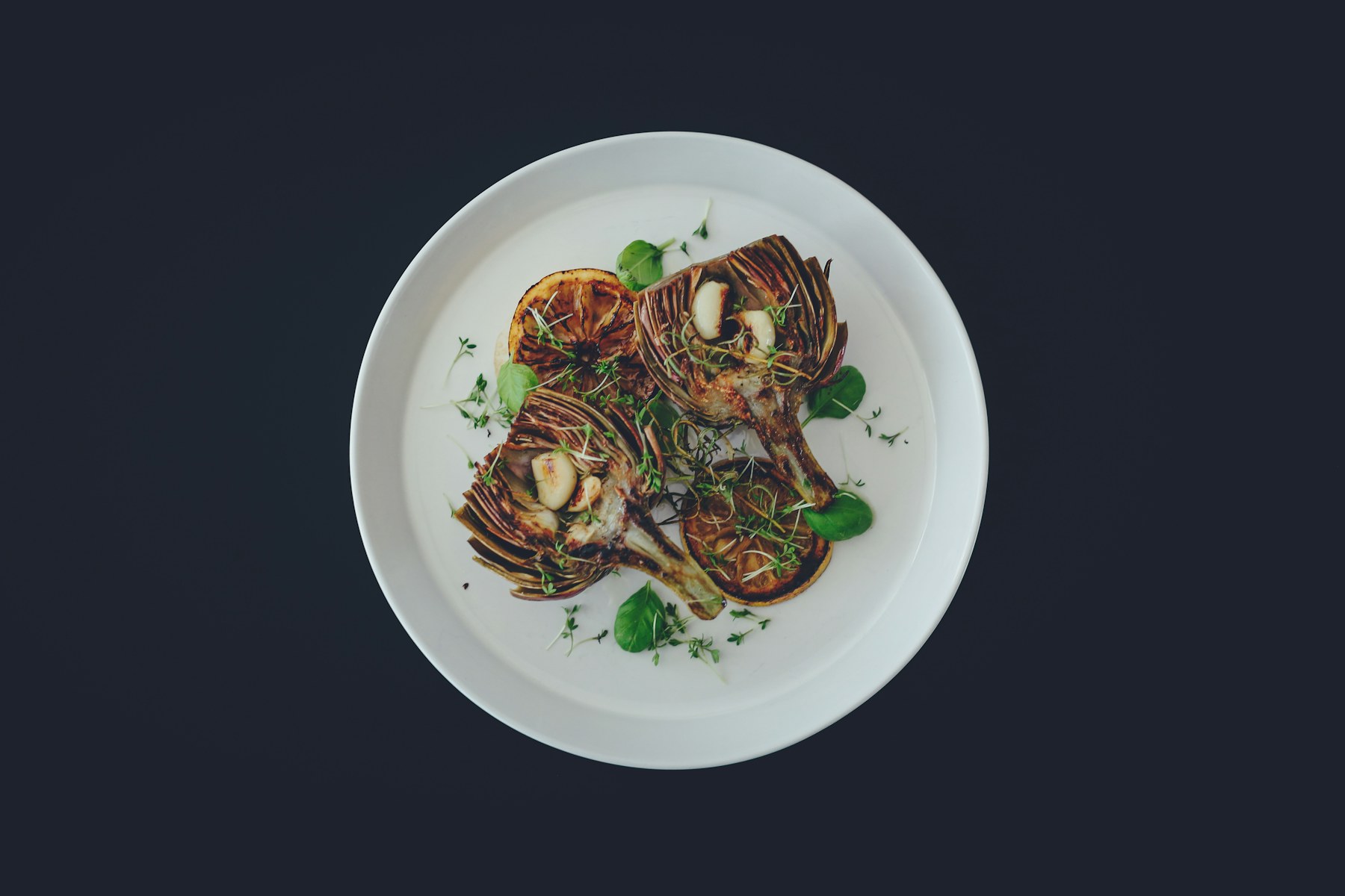 A composed seasonal course prepared for Le Monde catering service